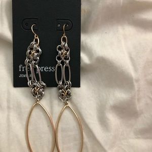 Free Press Dandle Earrings.   Hook closure